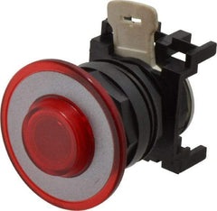 Eaton Cutler-Hammer - Pushbutton Switch Operator - Red, Round Button, Illuminated - Exact Industrial Supply