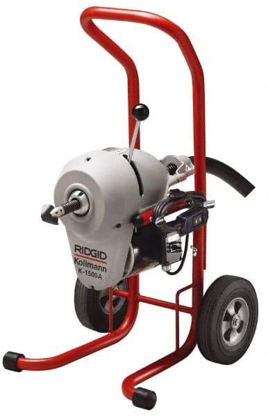Ridgid - Electric Battery Drain Cleaning Machine - For 3" to 8" Pipe, 710 Max RPM - Exact Industrial Supply