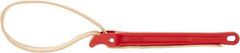 Ridgid - 2" Max Pipe Capacity, 30" Long, Strap Wrench - 5-1/2" Actual OD, 11-3/4" Handle Length - Exact Industrial Supply