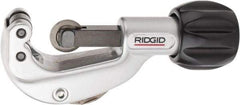Ridgid - 1/8" to 1-1/8" Pipe Capacity, Enclosed Feed Tubing Cutter - Cuts Copper, Aluminum, Brass, 6" OAL - Exact Industrial Supply
