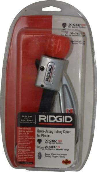Ridgid - 1/4" to 2" Pipe Capacity, Tube Cutter - Cuts Plastic - Exact Industrial Supply
