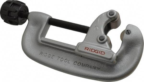 Ridgid - 1" to 3-1/8" Pipe Capacity, Screw Feed Tubing Cutter - Cuts Copper, Aluminum, Brass - Exact Industrial Supply