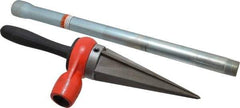 Ridgid - 1/8 to 2 Pipe Capacity, Straight Pipe Reamer with Handle - Cuts Metallic Tubing - Exact Industrial Supply