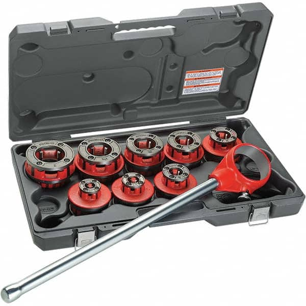 Ridgid - Pipe Threader Dies Material: Steel Thread Size (Inch): 1/2 - 2" - Exact Industrial Supply