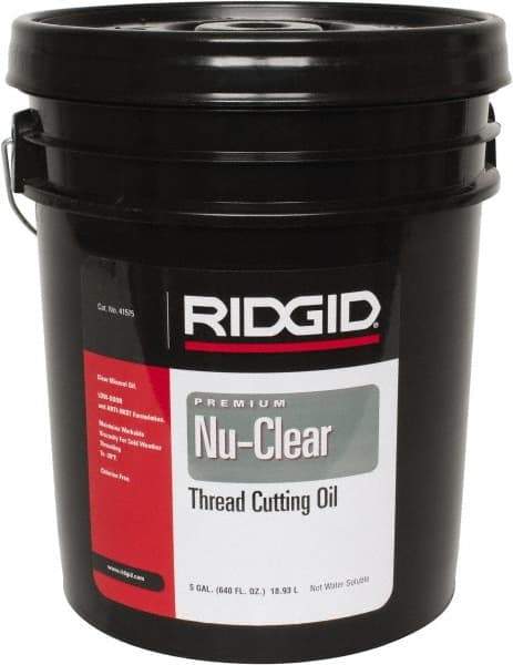 Ridgid - Nu Clear Cutting Oil - 5 Gallon Bucket - Exact Industrial Supply