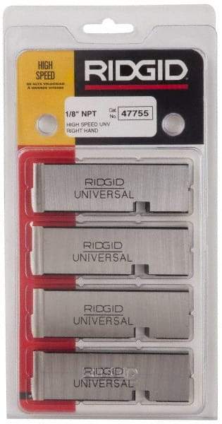 Ridgid - 1/8-27 NPT Thread, 12° Hook Angle, Right Hand, High Speed Steel Pipe Chaser - Ridgid 504A, 711, 713, 811A, 815A, 816, 817, 842 Compatibility - Exact Industrial Supply