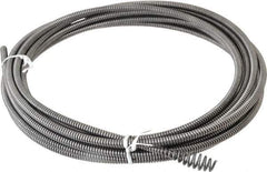 Ridgid - 5/16" x 25' Inner Core with Bulb Auger Cable for Drain Cleaning Machine Sink Drum - For Use with Models K25, K39, K3800 & K50 - Exact Industrial Supply