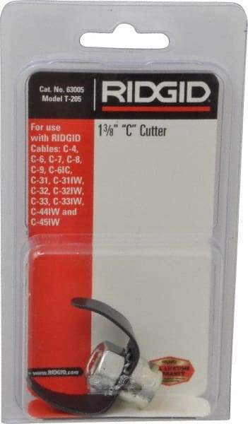 Ridgid - Drain Cleaning Machine C-Cutter - For Use with Models K39, K50, K375, K3800 & K380 - Exact Industrial Supply