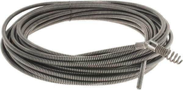 Ridgid - 5/16" x 50' Drain Cleaning Machine Cable - Drophead, 3/4" to 1-1/2" Pipe, Use with Models K39, K40 & K50 - Exact Industrial Supply