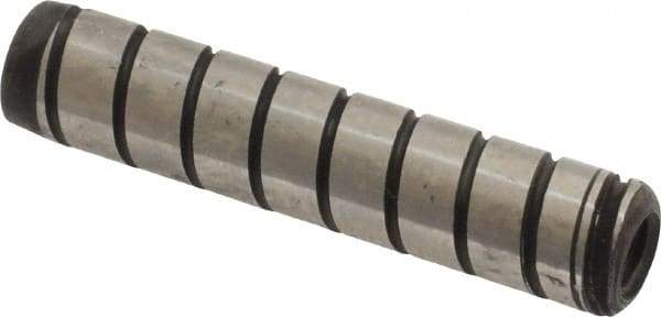Holo-Krome - 5/16" Diam x 1-1/2" Pin Length 4000 Alloy Steel Pull Out Dowel Pin - Black Luster Finish, C 47-58 & C 60 (Surface) Hardness, 1 Beveled & 1 Threaded End - Exact Industrial Supply