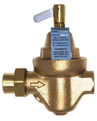 Conbraco - 1/2" Pipe, Solder x Solder End Connection, Bronze Pressure Regulating Valve - Nitrile Seal, 100 psi Inlet Pressure - Exact Industrial Supply