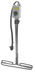 Made in USA - 120 Volt, 1 Phase, 1,000 Watt, T Type Sink Sanitizer Heater - 26" Leg Length - Exact Industrial Supply