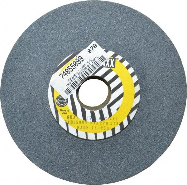 Tru-Maxx - 120 Grit Aluminum Oxide Bench & Pedestal Grinding Wheel - 6" Diam x 1" Hole x 3/4" Thick, 5410 Max RPM, O Hardness, Fine Grade , Vitrified Bond - Exact Industrial Supply