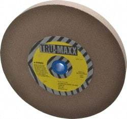 Tru-Maxx - 120 Grit Aluminum Oxide Bench & Pedestal Grinding Wheel - 10" Diam x 1-1/4" Hole x 1" Thick, 3250 Max RPM, P Hardness, Fine Grade , Vitrified Bond - Exact Industrial Supply
