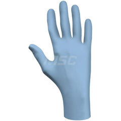 Disposable Gloves: Size X-Large, 4 mil, Nitrile Blue, 9-1/2″ Length, FDA Approved, Static Dissipative