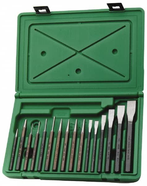 SK - 16 Piece Punch & Chisel Set - Exact Industrial Supply