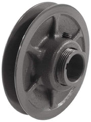 Browning - 3/4" Inside Diam x 3.15" Outside Diam, 1 Groove, Variable Pitched Sheave - Belt Sections 3L, 4L, A, 5L & B, 1-7/8" Sheave Thickness, 21/32 to 1" Face Width - Exact Industrial Supply