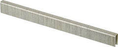 Porter-Cable - 1/2" Long x 1/4" Wide, 18 Gauge Narrow Crown Construction Staple - Grade 2 Steel, Galvanized Finish - Exact Industrial Supply