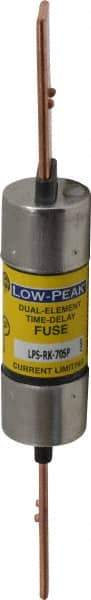 Cooper Bussmann - 300 VDC, 600 VAC, 70 Amp, Time Delay General Purpose Fuse - Bolt-on Mount, 7-7/8" OAL, 100 at DC, 300 at AC (RMS) kA Rating, 1-5/16" Diam - Exact Industrial Supply