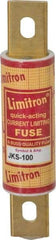 Cooper Bussmann - 600 VAC, 100 Amp, Fast-Acting General Purpose Fuse - Bolt-on Mount, 4-5/8" OAL, 200 (RMS) kA Rating, 1-1/8" Diam - Exact Industrial Supply