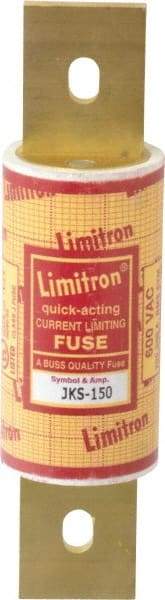 Cooper Bussmann - 600 VAC, 150 Amp, Fast-Acting General Purpose Fuse - Bolt-on Mount, 5-3/4" OAL, 200 (RMS) kA Rating, 1-5/8" Diam - Exact Industrial Supply