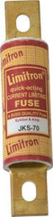 Cooper Bussmann - 600 VAC, 70 Amp, Fast-Acting General Purpose Fuse - Bolt-on Mount, 4-5/8" OAL, 200 (RMS) kA Rating, 1-1/8" Diam - Exact Industrial Supply