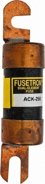 Cooper Bussmann - 250 Amp Time Delay Fast-Acting Forklift & Truck Fuse - 80VAC, 80VDC, 4.71" Long x 1" Wide, Littelfuse CCK250, Bussman ACK-250, Ferraz Shawmut ACK250 - Exact Industrial Supply