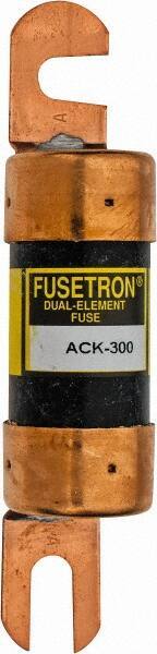 Cooper Bussmann - 300 Amp Time Delay Fast-Acting Forklift & Truck Fuse - 80VAC, 80VDC, 4.71" Long x 1" Wide, Littelfuse CCK300, Bussman ACK-300, Ferraz Shawmut ACK300 - Exact Industrial Supply