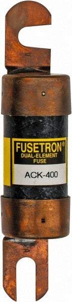 Cooper Bussmann - 400 Amp Time Delay Fast-Acting Forklift & Truck Fuse - 80VAC, 80VDC, 4.71" Long x 1" Wide, Bussman ACK-400, Ferraz Shawmut ACK400 - Exact Industrial Supply