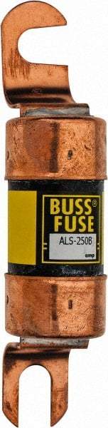 Cooper Bussmann - 250 Amp Time Delay Fast-Acting Forklift & Truck Fuse - 125VAC, 125VDC, 4.71" Long x 1" Wide, Bussman ALS-250, Ferraz Shawmut ALS250 - Exact Industrial Supply