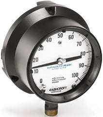 Ashcroft - 6" Dial, 1/2 Thread, 0-1,000 Scale Range, Pressure Gauge - Exact Industrial Supply