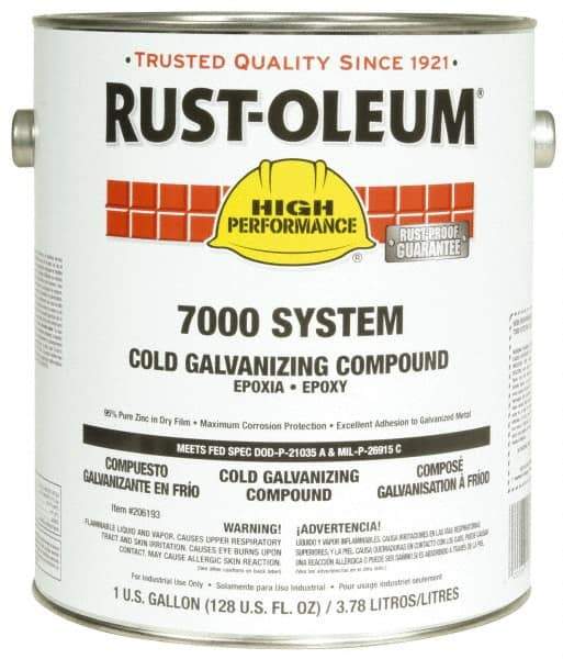 Rust-Oleum - 1 Gal Zinc Cold Galvanizing Compound - Comes in Pail - Exact Industrial Supply