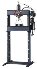 Dake - 25 Ton Hydraulic Shop Press - 10 Inch Stroke, 1 HP, Single Phase - Exact Industrial Supply