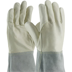 ‎75-2022/L Welders / Foundry Gloves - Mig Tig - Top Grain Cowhide - Split Leather BT Cuff - Sewn w/Kevlar - Exact Industrial Supply