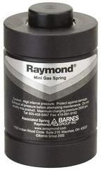 Associated Spring Raymond - M6x1 Mt Hole, 0.71" Rod Diam, 1-1/2" Diam, 6mm Max Stroke, Nitrogen Gas Spring Cylinder - 2.4" OAL, 3,595 Lb Full Stroke Spring Force, 2,175 psi Initial Charge - Exact Industrial Supply