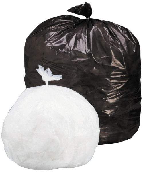 Ability One - 1 mil Thick, Heavy-Duty Trash Bags - Low-Density Polyethylene (LDPE), 36" Wide x 58" High, Orange - Exact Industrial Supply