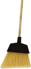 O-Cedar - 12" Wide, Beige PET Bristles, 48" Metal Handle, Angled Broom - Flagged - Exact Industrial Supply