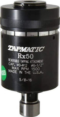 Tapmatic - Model RX50, No. 6 Min Tap Capacity, 1/2 Inch Max Mild Steel Tap Capacity, 5/8-16 Mount Tapping Head - 22100 (J421), 22200 (J422) Compatible, Includes Tap Clamping Wrenches, for Manual Machines - Exact Industrial Supply