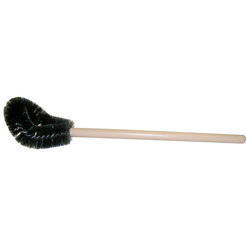 Toilet Bowl Brush, Black Nylon Fill, Plastic Handle - Exact Industrial Supply