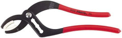 Proto - 9-1/2" OAL, 2-1/2" Max Capacity, 4 Position Tongue & Groove Pliers - Smooth Curved Jaws, Curved Head, Plastic Dipped Handles - Exact Industrial Supply