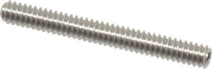 Value Collection - #4-40 UNC, 1" OAL, Cup Point Set Screw - Grade Austenitic A2 Stainless Steel, 0.05" Key - Exact Industrial Supply