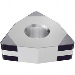 Iscar - WNGA431 TMC Grade IB55 CBN Turning Insert - Uncoated, 80° Trigon, 1/2" Inscr Circle, 3/16" Thick, 1/64" Corner Radius - Exact Industrial Supply