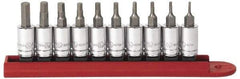 GearWrench - 10 Piece 1/4" Drive Inch Hex Bit Socket Set - 1/16 to 1/4" Hex - Exact Industrial Supply