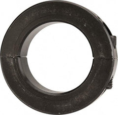 Climax Metal Products - 1-13/16" Bore, Steel, Two Piece Two Piece Split Shaft Collar - 2-7/8" Outside Diam, 11/16" Wide - Exact Industrial Supply