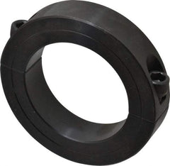 Climax Metal Products - 2-9/16" Bore, Steel, Two Piece Two Piece Split Shaft Collar - 3-7/8" Outside Diam, 7/8" Wide - Exact Industrial Supply