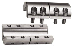 Climax Metal Products - 5/8" Inside x 1-5/16" Outside Diam, Two Piece Rigid Coupling without Keyway - 2" Long - Exact Industrial Supply