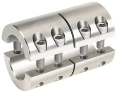 Climax Metal Products - 35mm Inside x 67mm Outside Diam, Metric Two-Piece Clamping Rigid Coupling - Exact Industrial Supply