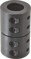 Climax Metal Products - 30mm Inside x 53mm Outside Diam, Metric Two-Piece Clamping Rigid Coupling - 83mm Long - Exact Industrial Supply