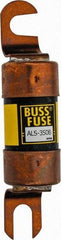 Cooper Bussmann - 350 Amp Time Delay Fast-Acting Forklift & Truck Fuse - 125VAC, 125VDC, 4.71" Long x 1" Wide, Bussman ALS-350, Ferraz Shawmut ALS350 - Exact Industrial Supply