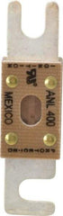 Cooper Bussmann - 400 Amp Non-Time Delay Fast-Acting Forklift & Truck Fuse - 125VAC, 80VDC, 3.18" Long x 0.75" Wide, Littelfuse CNL400, Bussman ANL-400, Ferraz Shawmut CNL400 - Exact Industrial Supply